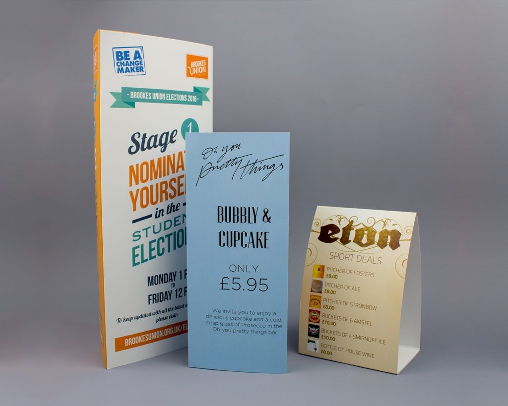 Table Tents PrintingBrighton  