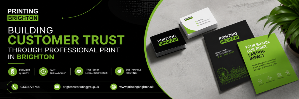 Building Customer Trust Through Professional Print in Brighton